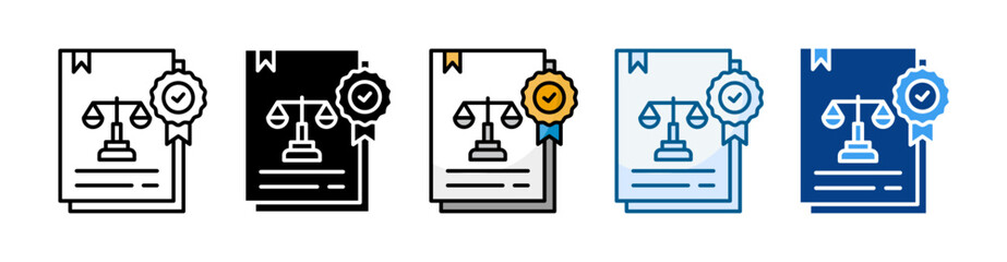 Standardization  Icon Set Multiple Style Collection