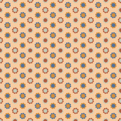 Pattern background for design. Colorful shapes seamless pattern.