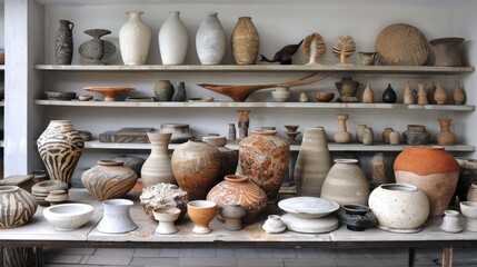 White Clay: Renowned for its soft texture and versatility, this natural material is perfect for crafting pottery and sculptures with intricate detail and smooth surfaces.
