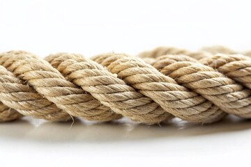 Fototapeta premium Minimalist Rough Rope Texture Background - Nautical Rustic Design