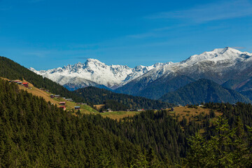 Fototapeta premium mountain landscape with blue sky