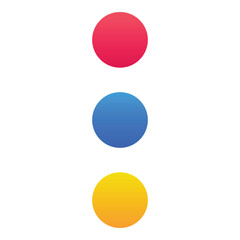 Gradient color icon, illustration for Dot, menu.