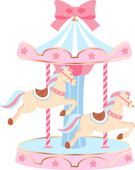 Carousel Horse Attraction