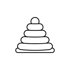 Stacking Rings Vector icon