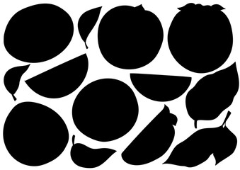 Set of color illustrations in hand draw style