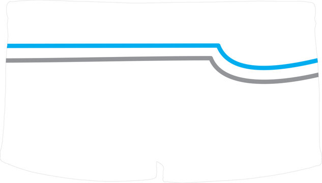 Sunga Masculina Minimalista com Linhas Modernas