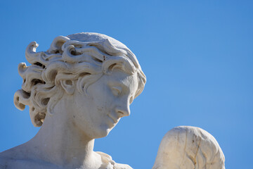 Angel with the Sudarium (Veronica's Veil) by Cosimo Fancelli on Ponte Sant'Angelo - Rome - Italy