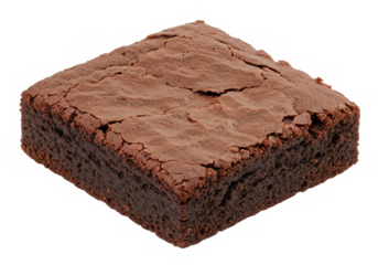 Brownie isolated on White background