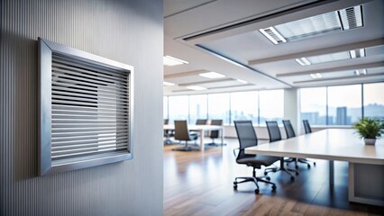 Modern Office Air Conditioning Vent Detail - High Depth of Field Stock Photo