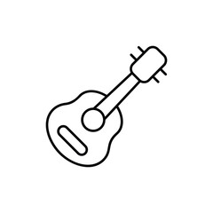 Mini Guitar Vector icon