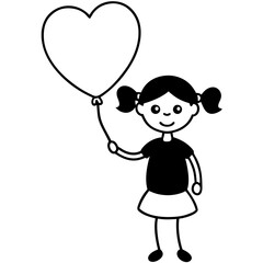 girl with heart