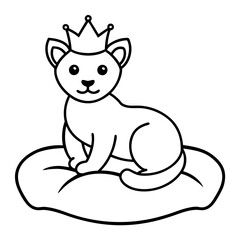 line art of lion