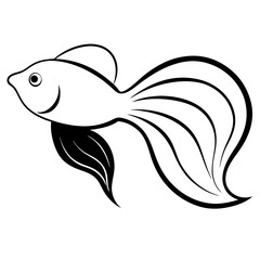 vector illustration of a fish