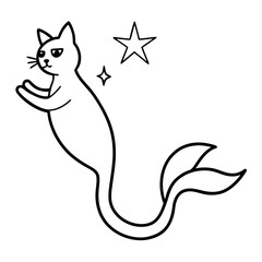 vector illustration of a cat