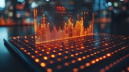 Futuristic AI Powered Fraud Detection Software Monitoring Live Financial Transactions