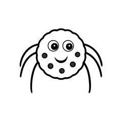 vector illustration of a cartoon crab