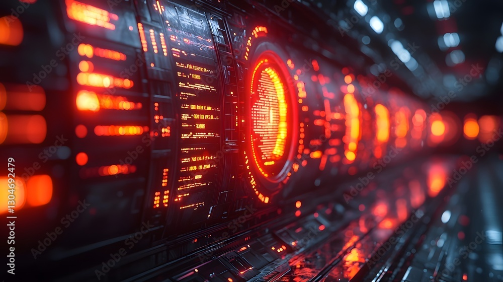 Poster glowing dashboard for immediate fraud detection and response