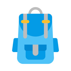 Backpack flat icon