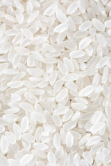 Dried white rice textured background