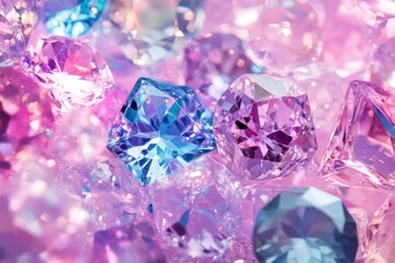 Sparkling pastel gemstones background. (1)