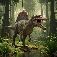 Spinosaurus in the forest