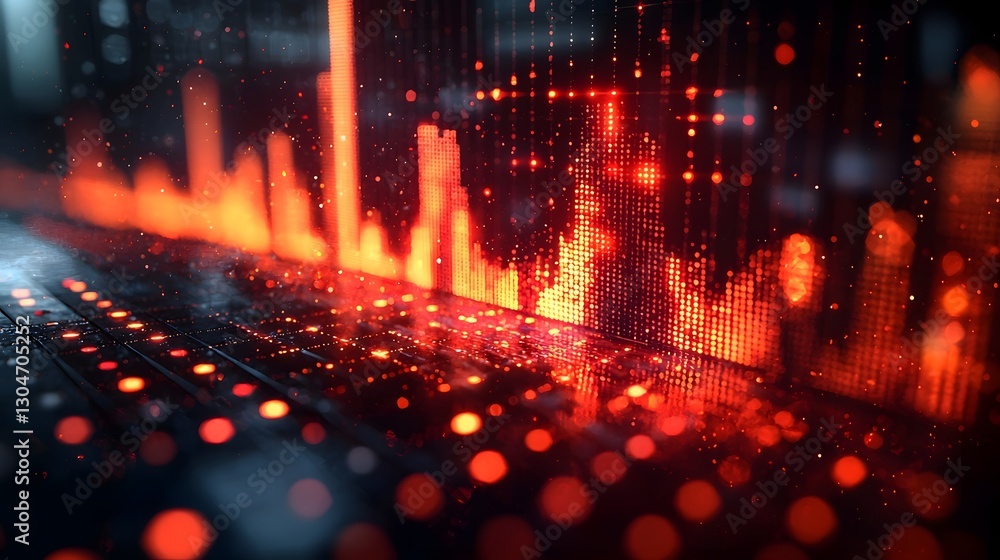 Poster glowing dashboard showcasing customer service sentiment trends with intuitive data visualizations