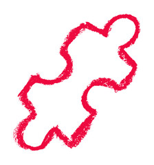 Puzzle Peace Start Up Related Icon Crayon Chalk Drawing Vector