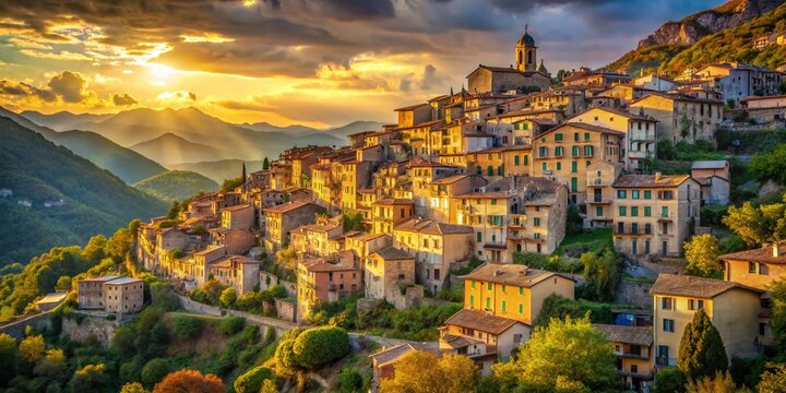 Picturesque Saorge Village, Alpes Maritimes, France: Charming Stone Houses & Mountain Views