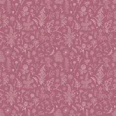 Floral Seamless Pattern: Elegant Vector Illustration for Fabrics, Wallpapers, and Packaging Design