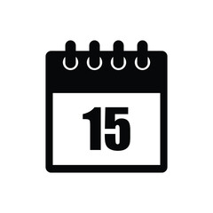 calender icon, 15 calender icon with white background