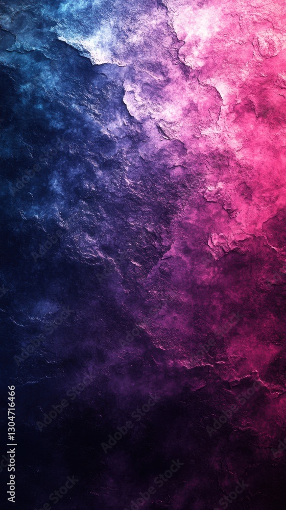 Aufkleber abstract stone texture with vibrant blue and pink gradient lighting creating a modern and artistic b