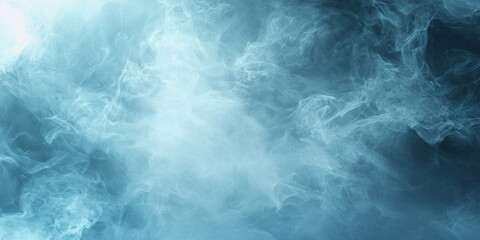 Obraz premium Abstract sky blue background. Light fog on a dark background