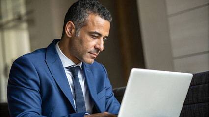 businessman on laptop