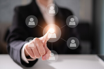 Online affiliate marketing business strategy digital advertising network concept