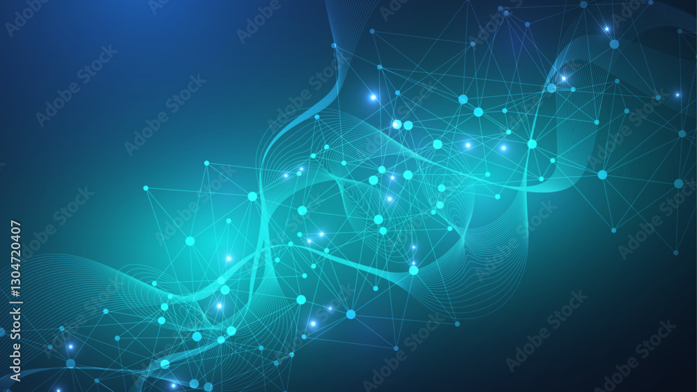 Poster global network connection. global business. social network communication. internet technology. vecto