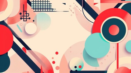 Obraz premium Striking Abstract Background Illustration Boasting Geometric Graphic Elements