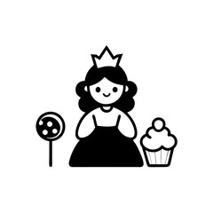 girl with a cake