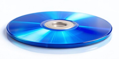 Retro Blue MiniDisc at Night - Digital Music Nostalgia