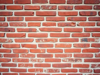 Obraz premium Aged Red Brick Wall Texture Background