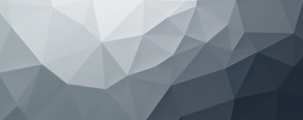 Obraz premium Abstract geometric design with polygonal shapes in shades of gray, triangle, digital, abstract