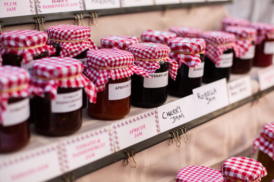 home made jams for sale at the markets
