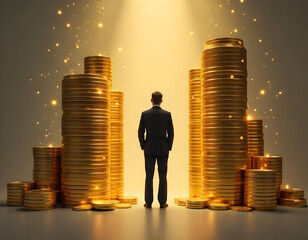 business man and money