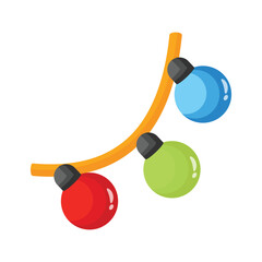 Here is an amazingly designed 3d icon of hanging baubles