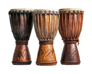 Cultural drumming festival rhythm & instruments isolated on transparent background png