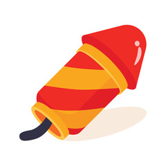 Get a glimpse of this amazing 3d icon of party firecracker