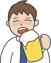 맥주 마시는 사람