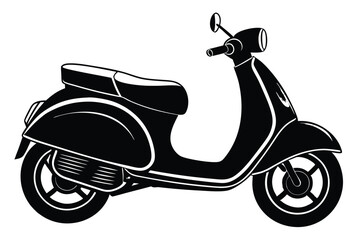Urban scooter silhouette vector design