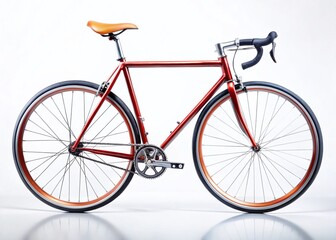 Fototapeta premium Sleek Modern Bicycle, City Bike, Urban Cycling, Road Bike, Perfect for Commute