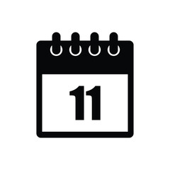 calender icon, 11 calender icon with white background