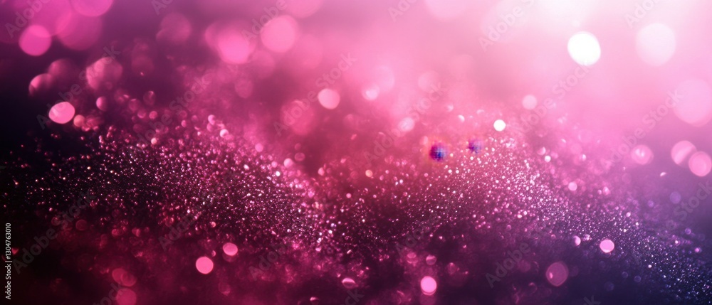 Aufkleber luminous magenta glitter texture with sparkling bokeh lights creating a magical and dreamy atmospher